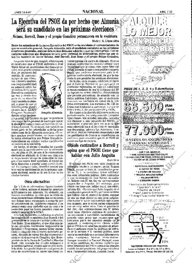 ABC SEVILLA 18-08-1997 página 23