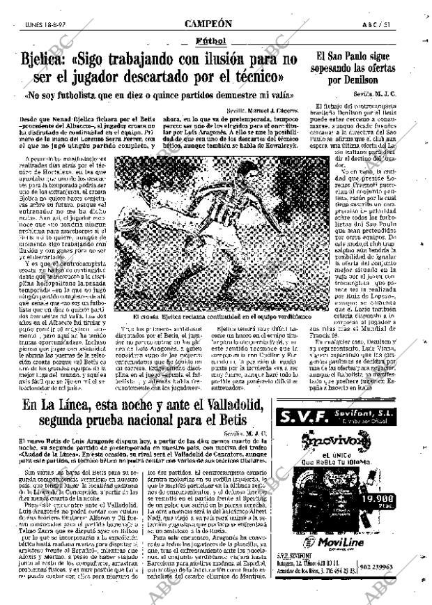 ABC SEVILLA 18-08-1997 página 51