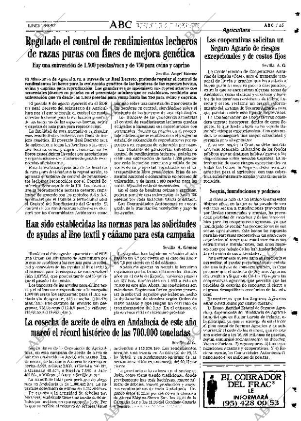 ABC SEVILLA 18-08-1997 página 65