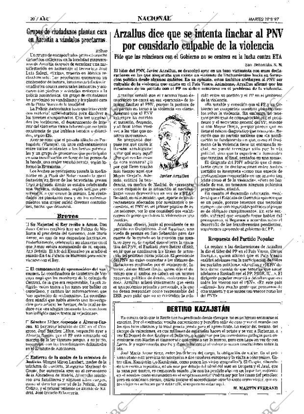 ABC SEVILLA 19-08-1997 página 20