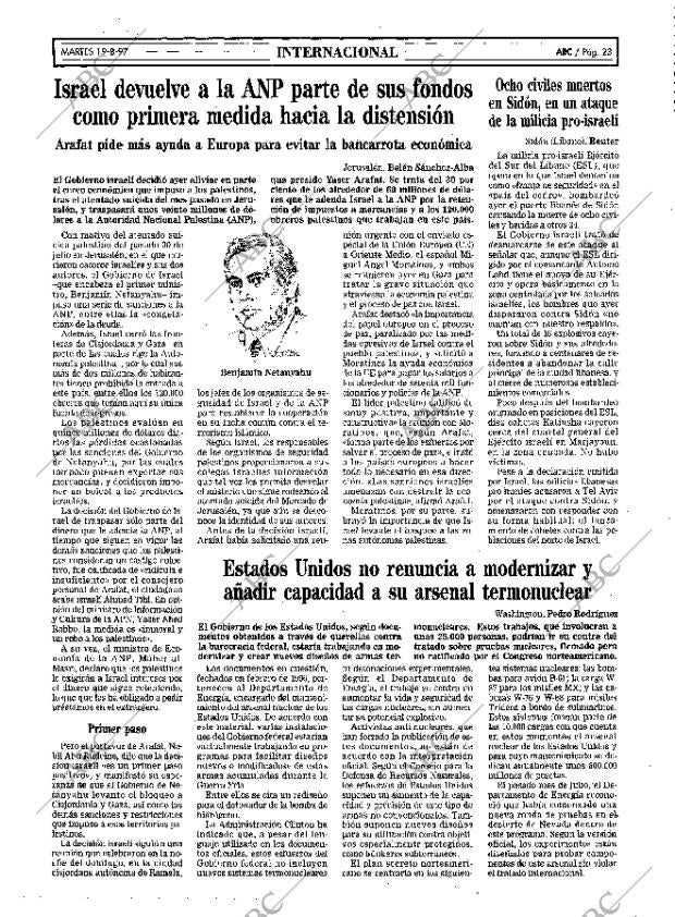 ABC SEVILLA 19-08-1997 página 23