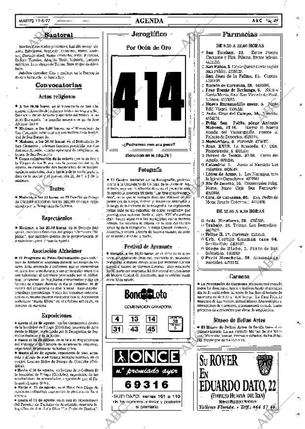 ABC SEVILLA 19-08-1997 página 49