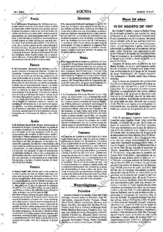 ABC SEVILLA 19-08-1997 página 50