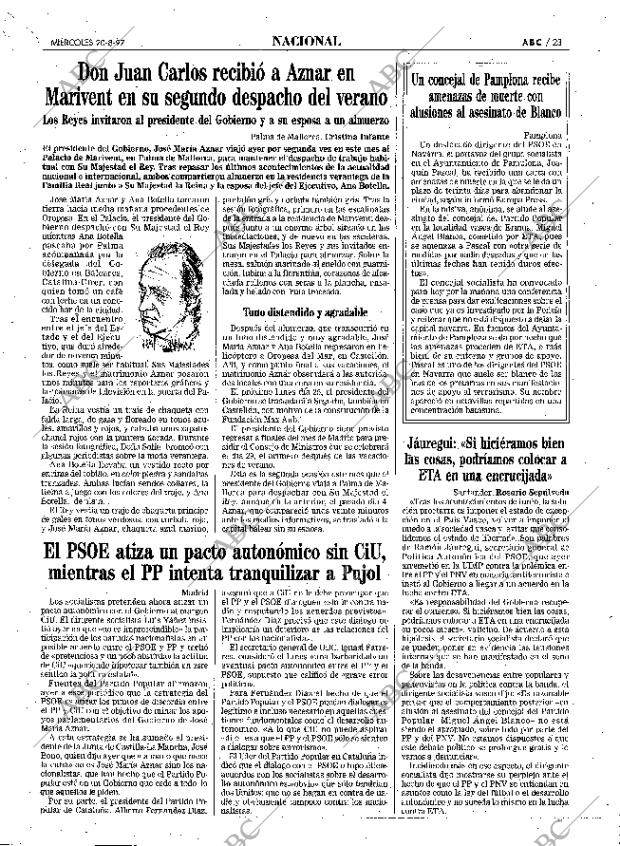 ABC MADRID 20-08-1997 página 23