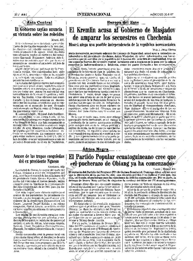 ABC MADRID 20-08-1997 página 28