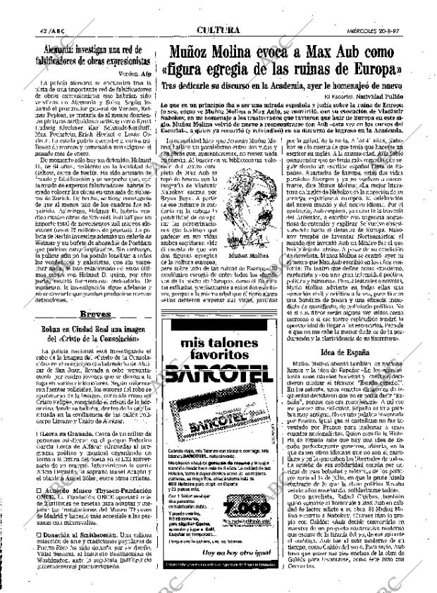 ABC MADRID 20-08-1997 página 42