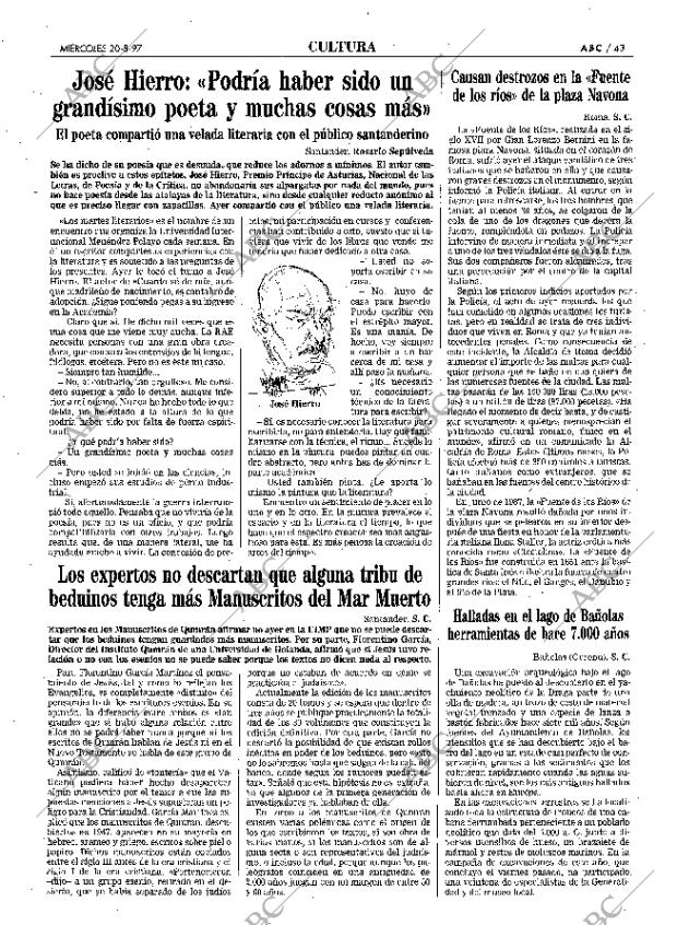 ABC MADRID 20-08-1997 página 43