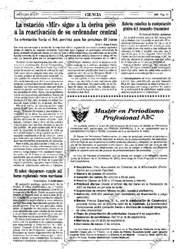 ABC MADRID 20-08-1997 página 61