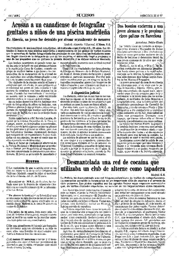 ABC MADRID 20-08-1997 página 64