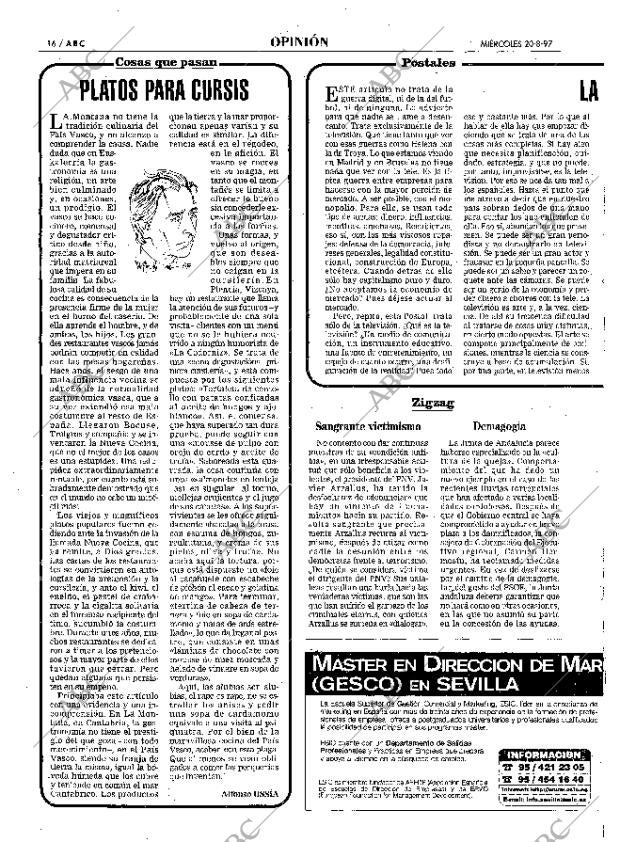 ABC SEVILLA 20-08-1997 página 16