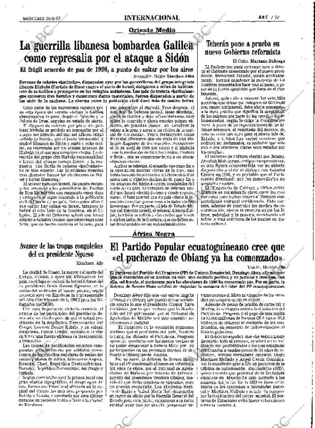 ABC SEVILLA 20-08-1997 página 27