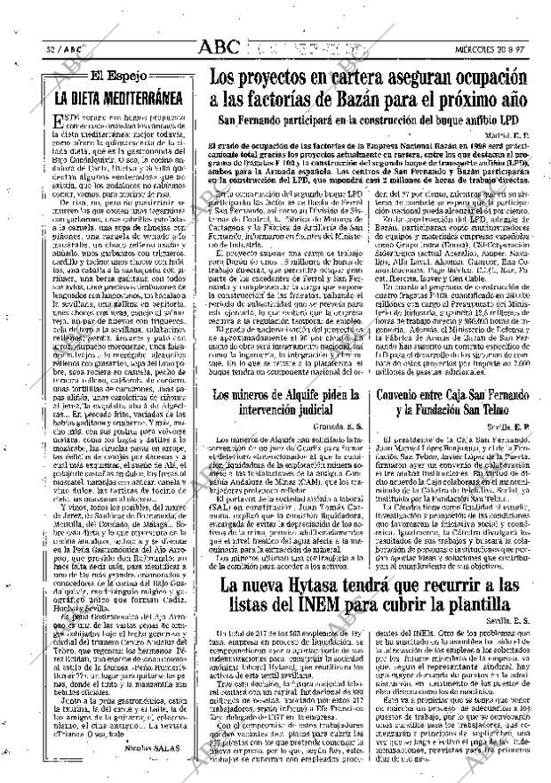 ABC SEVILLA 20-08-1997 página 52