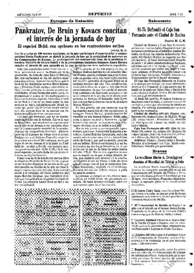 ABC SEVILLA 20-08-1997 página 65