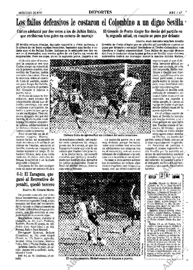 ABC SEVILLA 20-08-1997 página 67