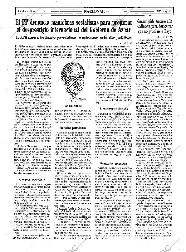 ABC MADRID 21-08-1997 página 19