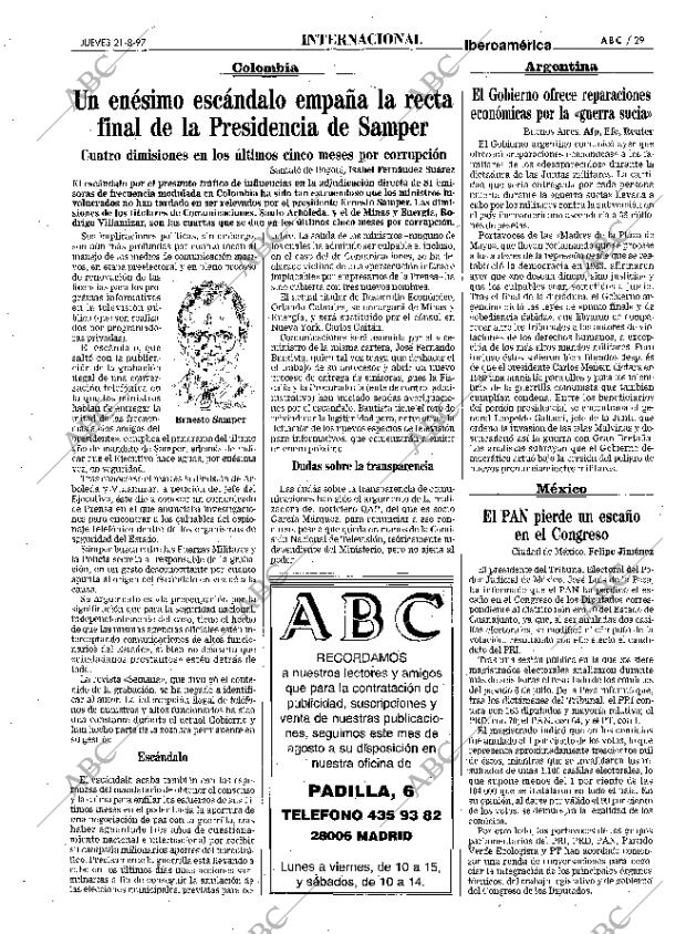 ABC MADRID 21-08-1997 página 29