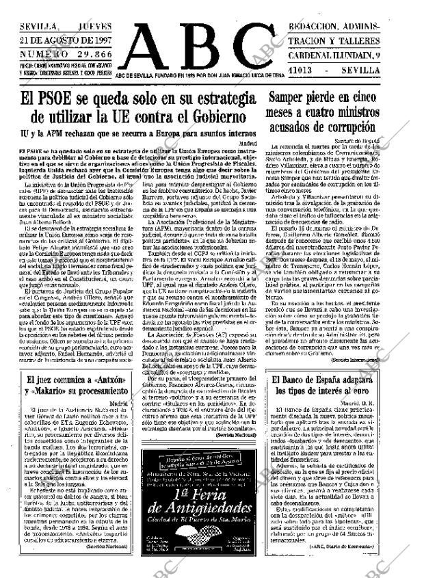 ABC SEVILLA 21-08-1997 página 13