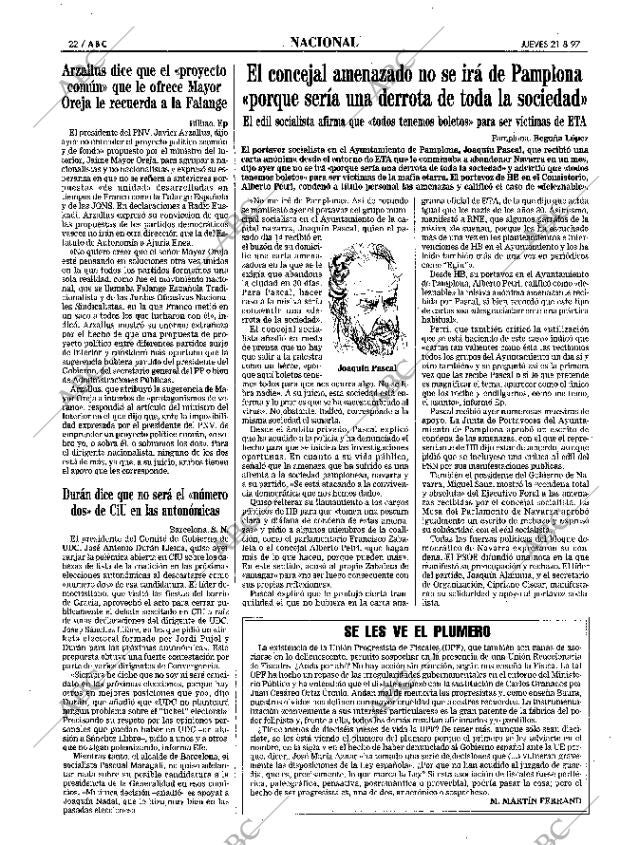 ABC SEVILLA 21-08-1997 página 22