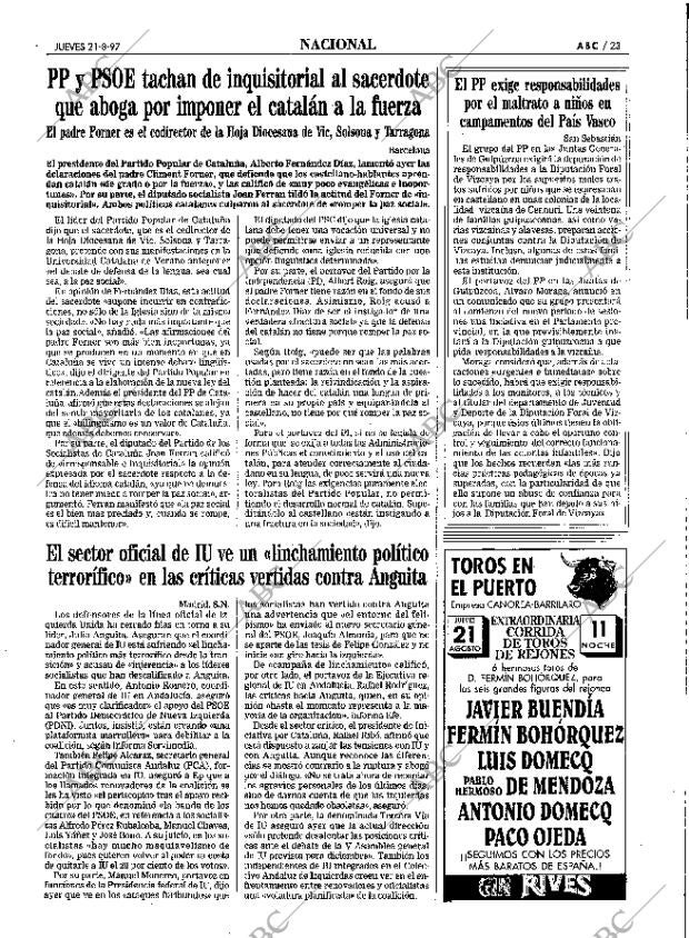 ABC SEVILLA 21-08-1997 página 23