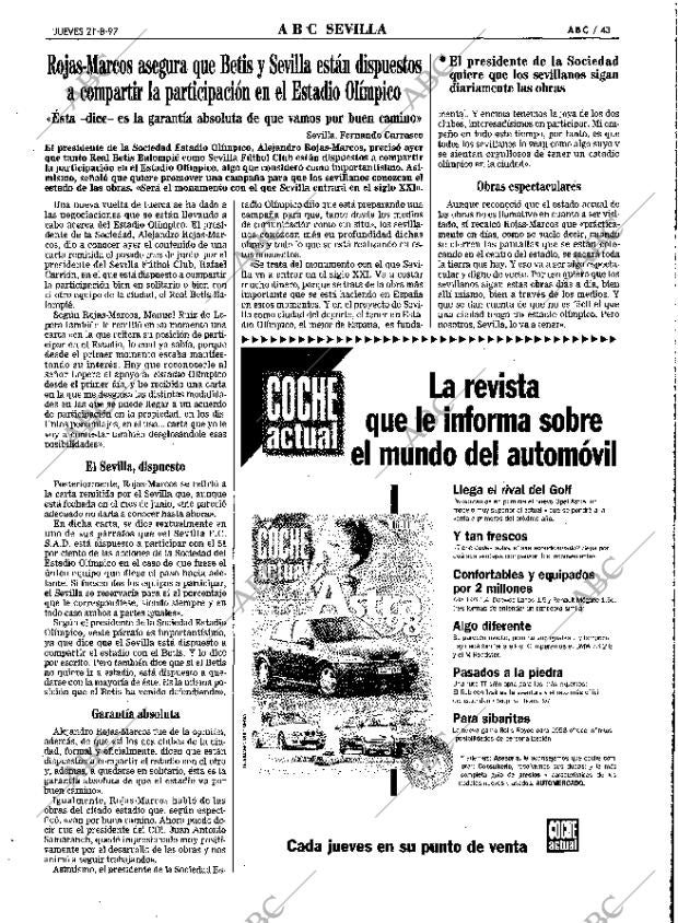 ABC SEVILLA 21-08-1997 página 43