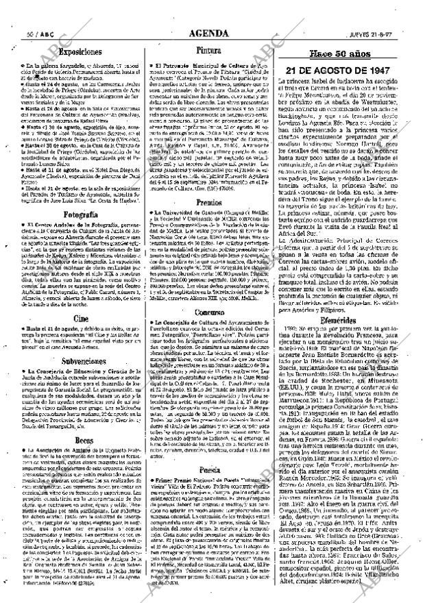 ABC SEVILLA 21-08-1997 página 50