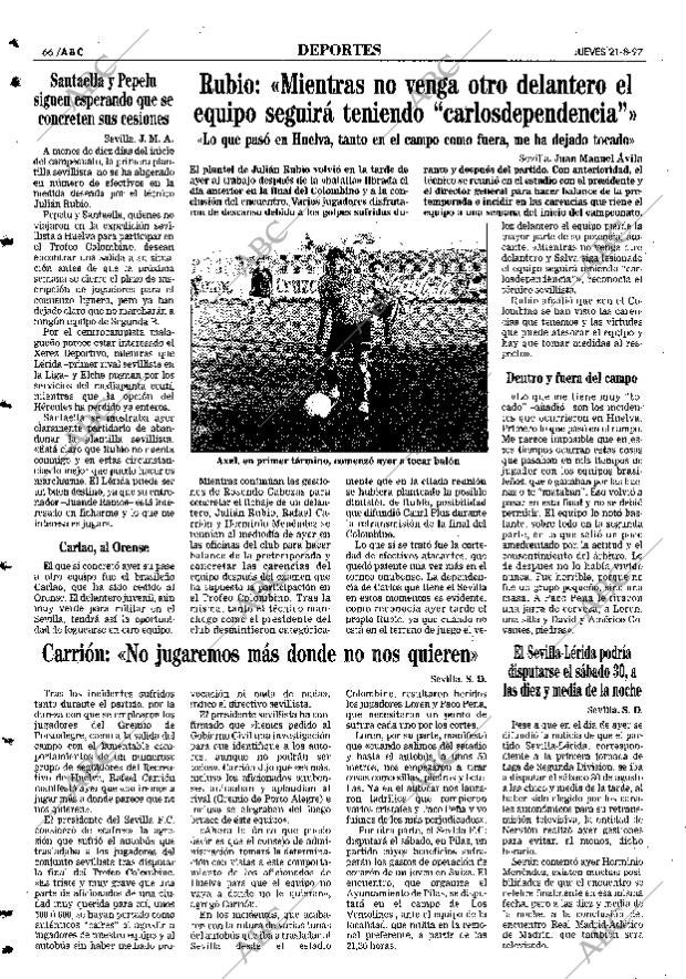 ABC SEVILLA 21-08-1997 página 66