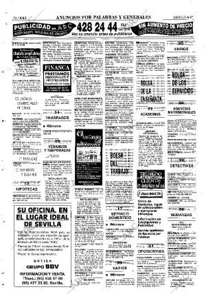 ABC SEVILLA 21-08-1997 página 74