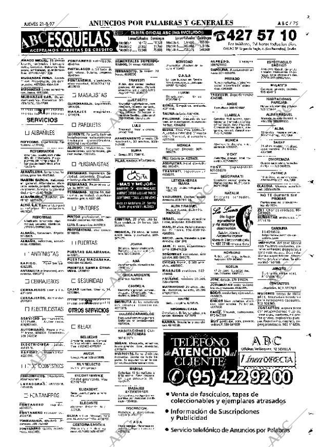 ABC SEVILLA 21-08-1997 página 75