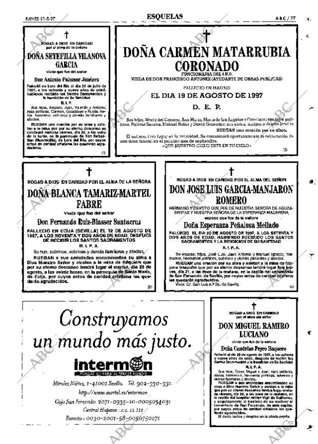 ABC SEVILLA 21-08-1997 página 77