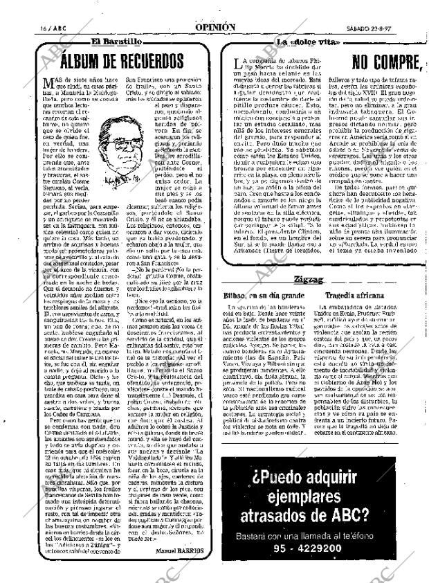ABC SEVILLA 23-08-1997 página 16