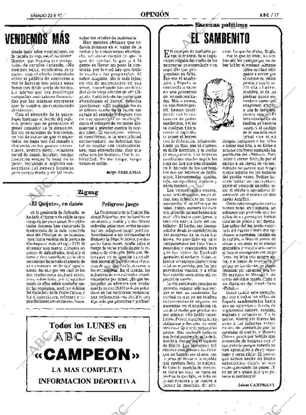 ABC SEVILLA 23-08-1997 página 17