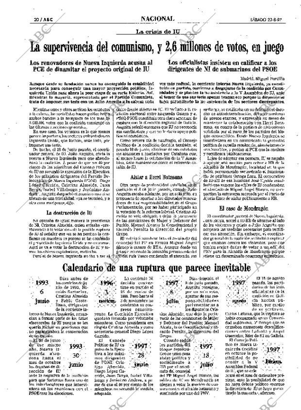 ABC SEVILLA 23-08-1997 página 20