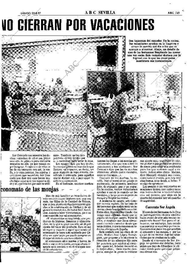 ABC SEVILLA 23-08-1997 página 45