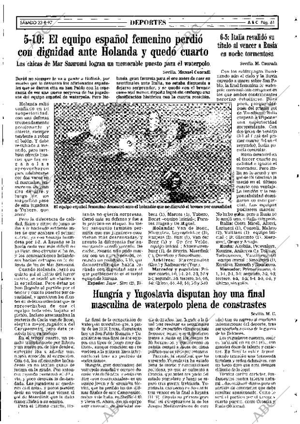 ABC SEVILLA 23-08-1997 página 61