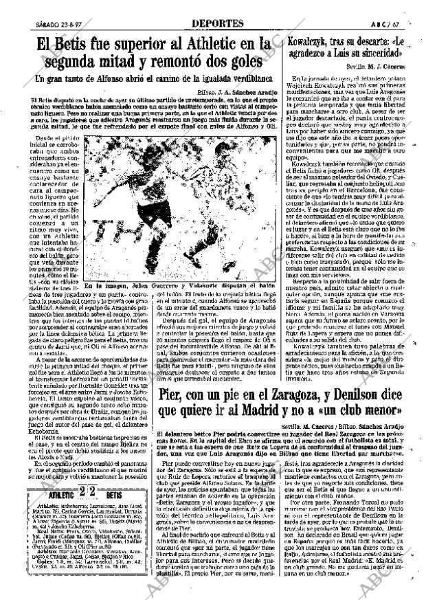 ABC SEVILLA 23-08-1997 página 67
