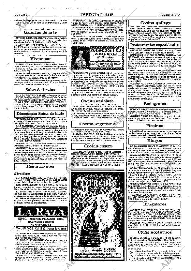 ABC SEVILLA 23-08-1997 página 72