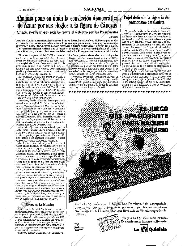 ABC MADRID 25-08-1997 página 21