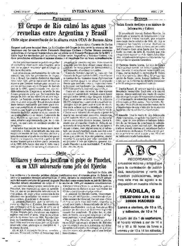 ABC MADRID 25-08-1997 página 29