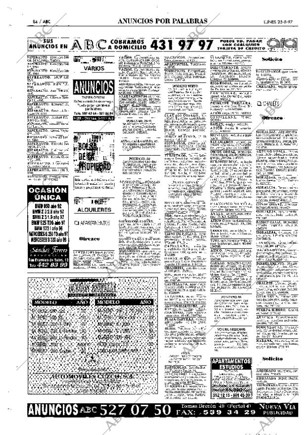 ABC MADRID 25-08-1997 página 84