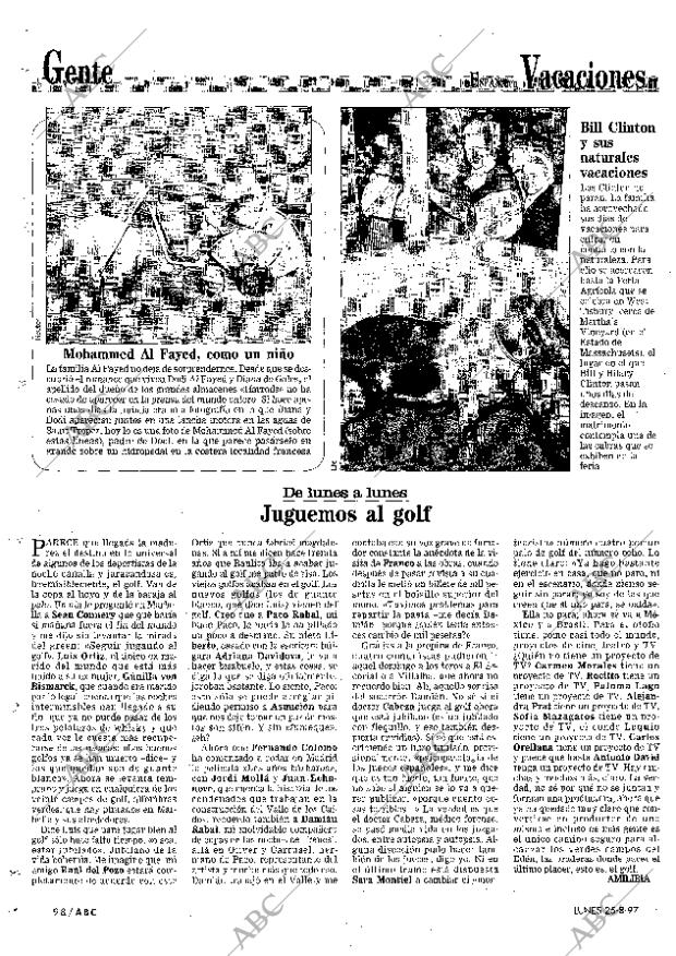 ABC MADRID 25-08-1997 página 98