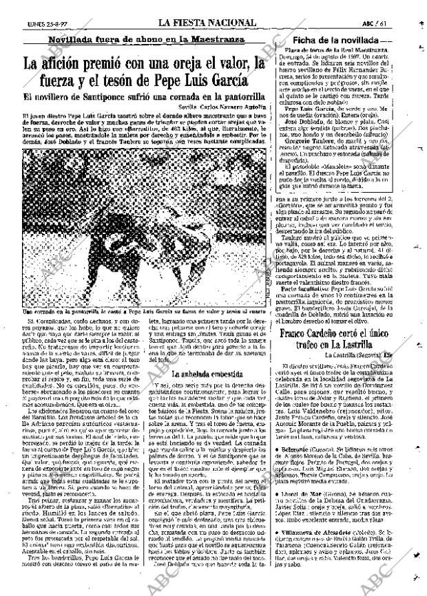 ABC SEVILLA 25-08-1997 página 61