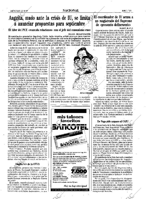 ABC MADRID 27-08-1997 página 23