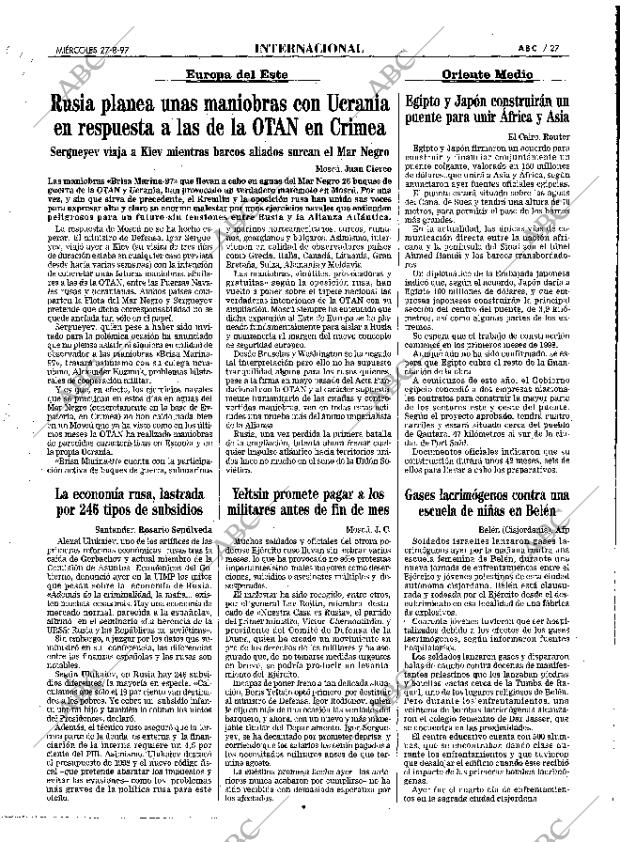 ABC MADRID 27-08-1997 página 27