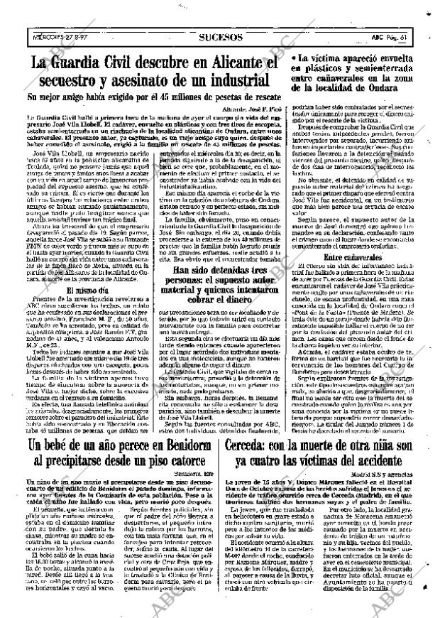 ABC MADRID 27-08-1997 página 61