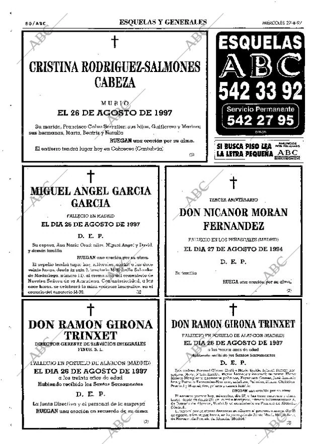 ABC MADRID 27-08-1997 página 80