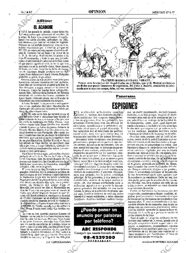 ABC SEVILLA 27-08-1997 página 16
