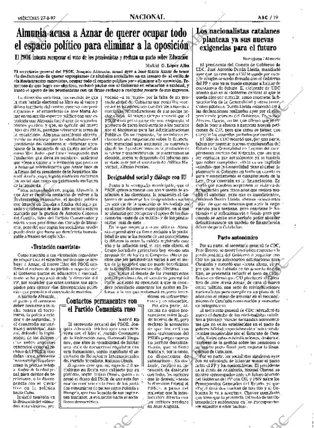 ABC SEVILLA 27-08-1997 página 19