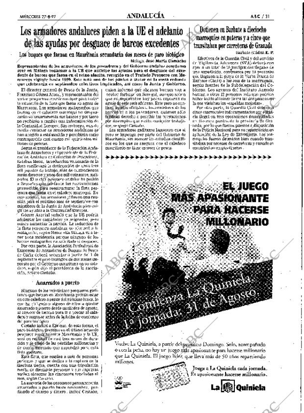 ABC SEVILLA 27-08-1997 página 31