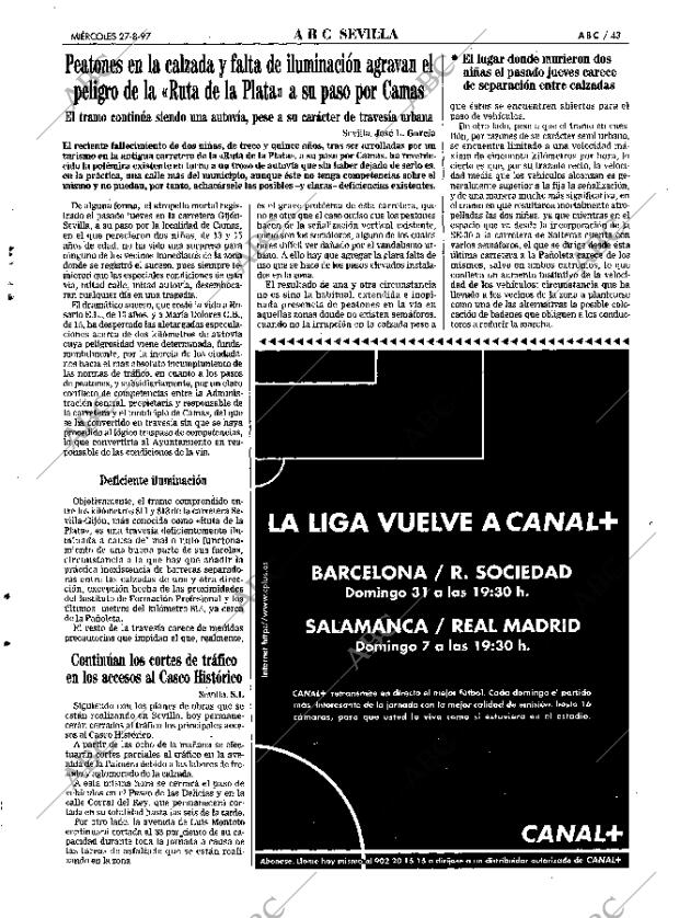 ABC SEVILLA 27-08-1997 página 43