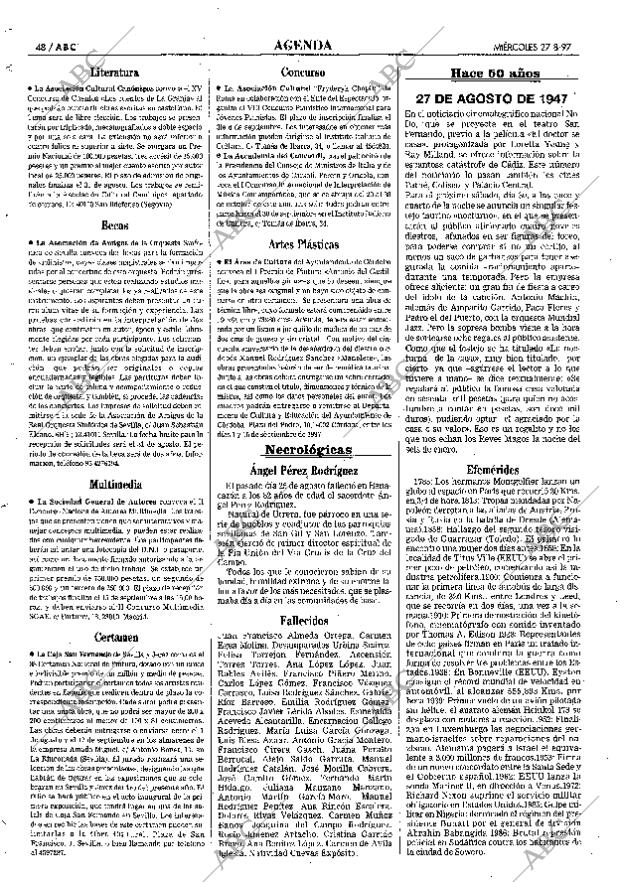 ABC SEVILLA 27-08-1997 página 48